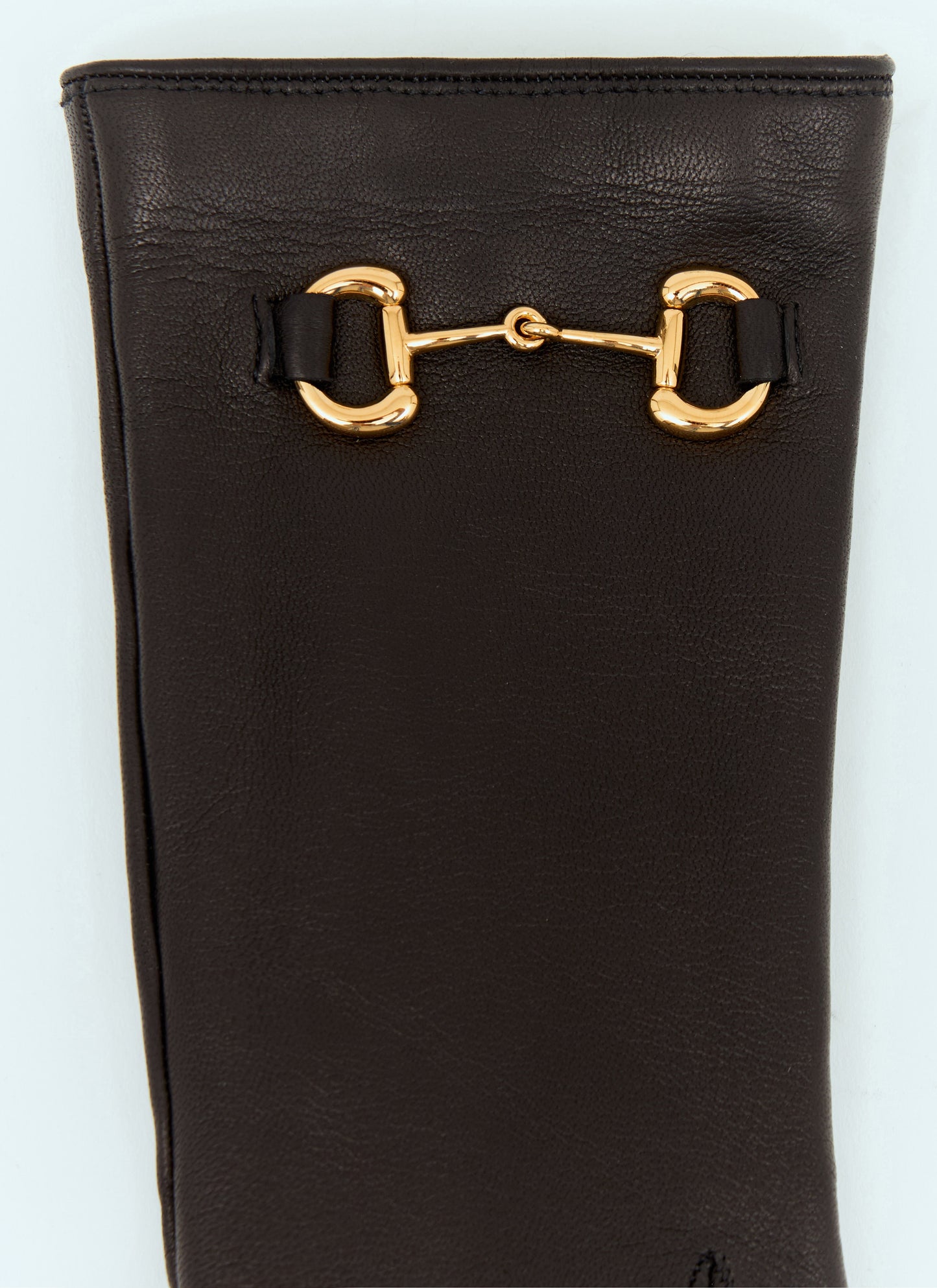 Gucci Women Leather Horsebit Gloves
