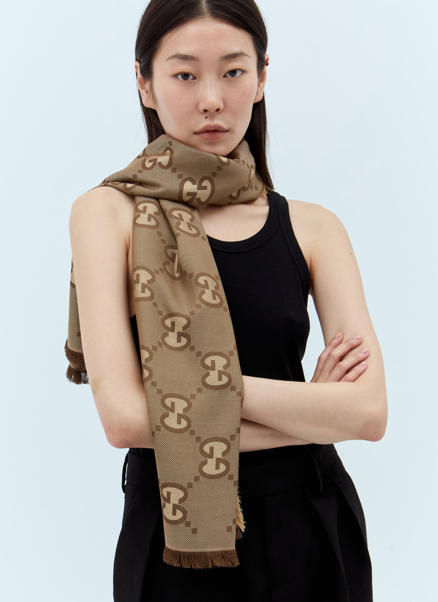 Gucci Women Gg Jacquard Scarf