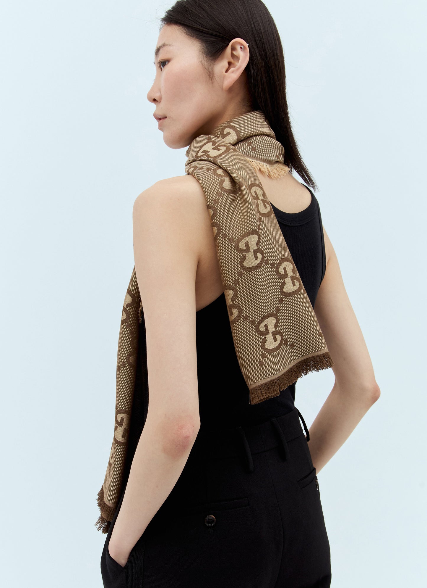 Gucci Women Gg Jacquard Scarf