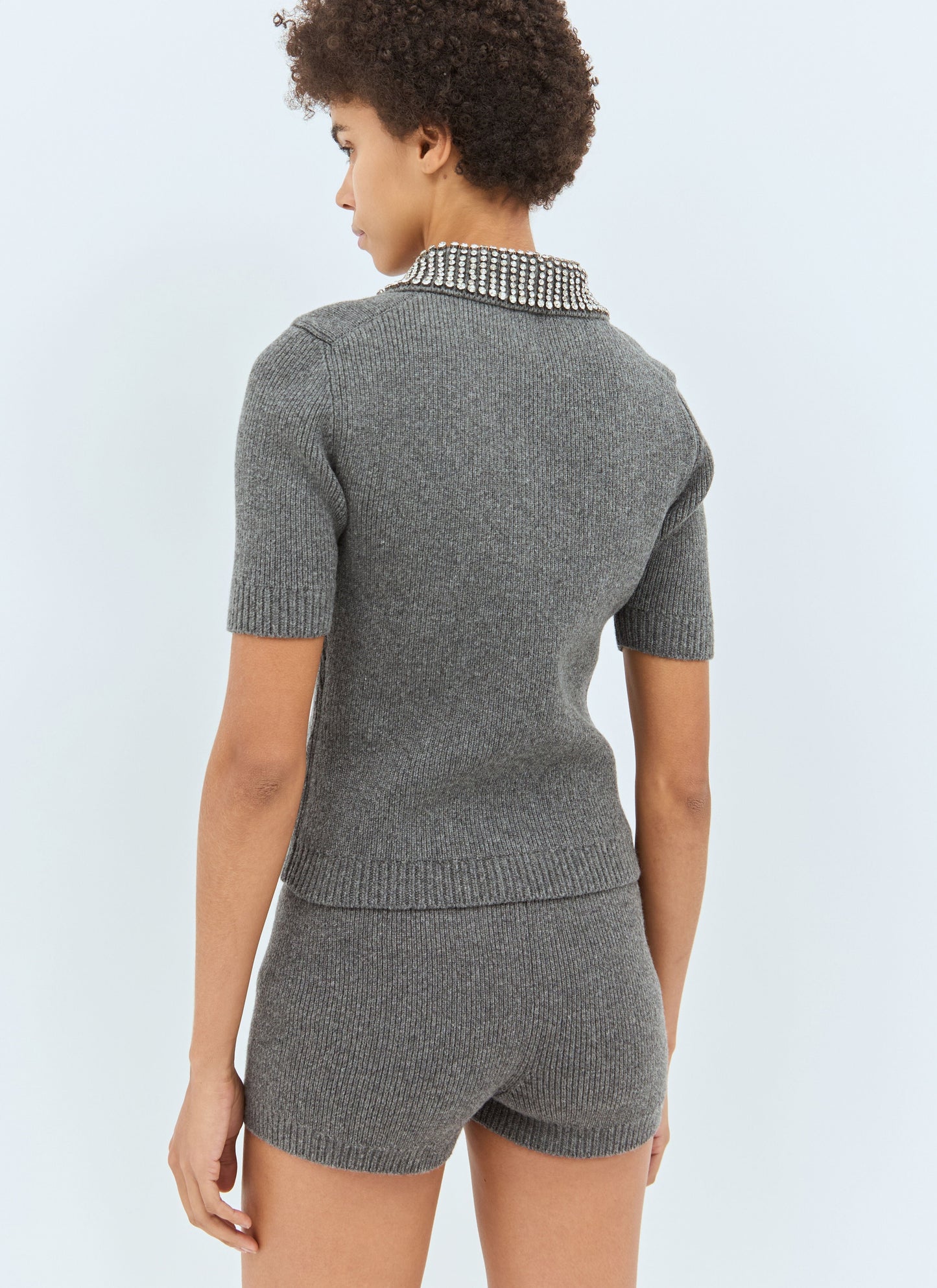 Gucci Women Rib Wool Polo Shirt