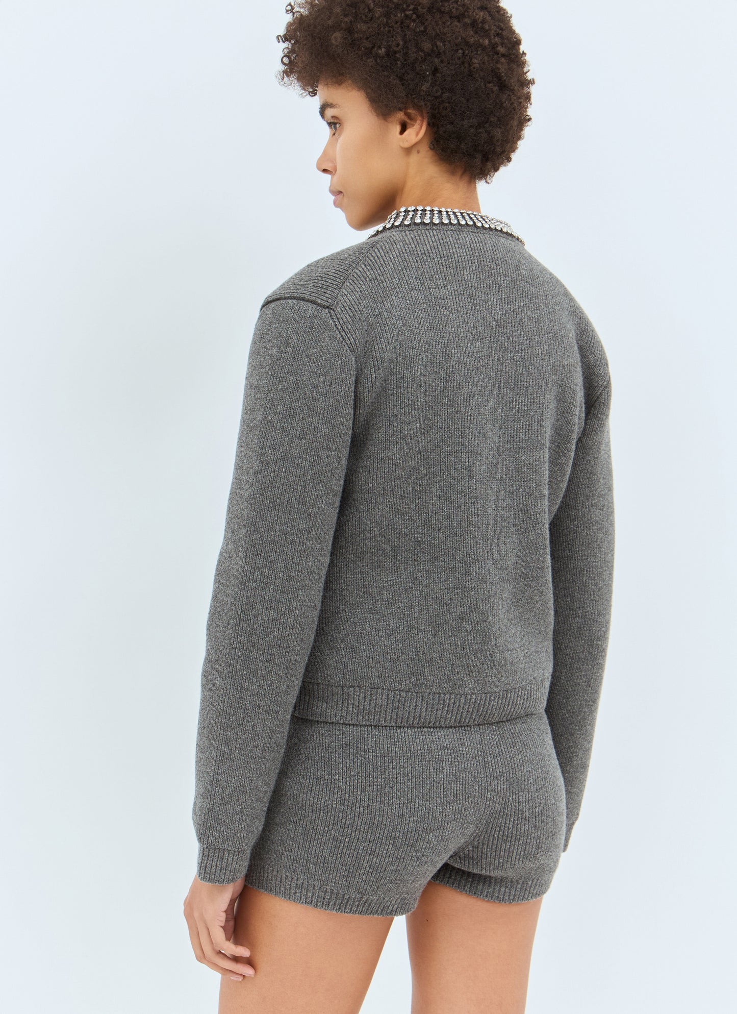 Gucci Women Padded Rib Wool Cardigan