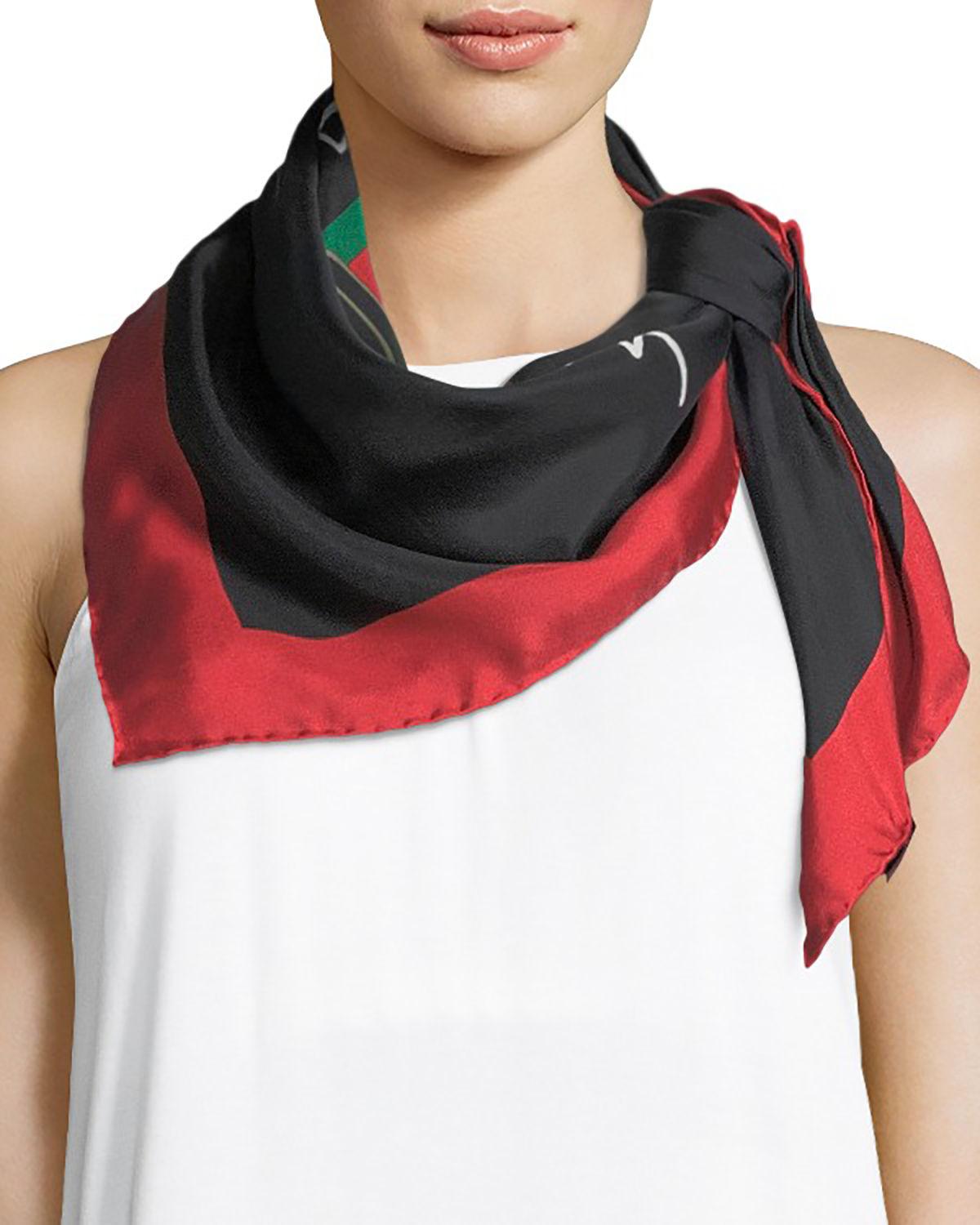Gucci Future Foulard Scarf in Black
