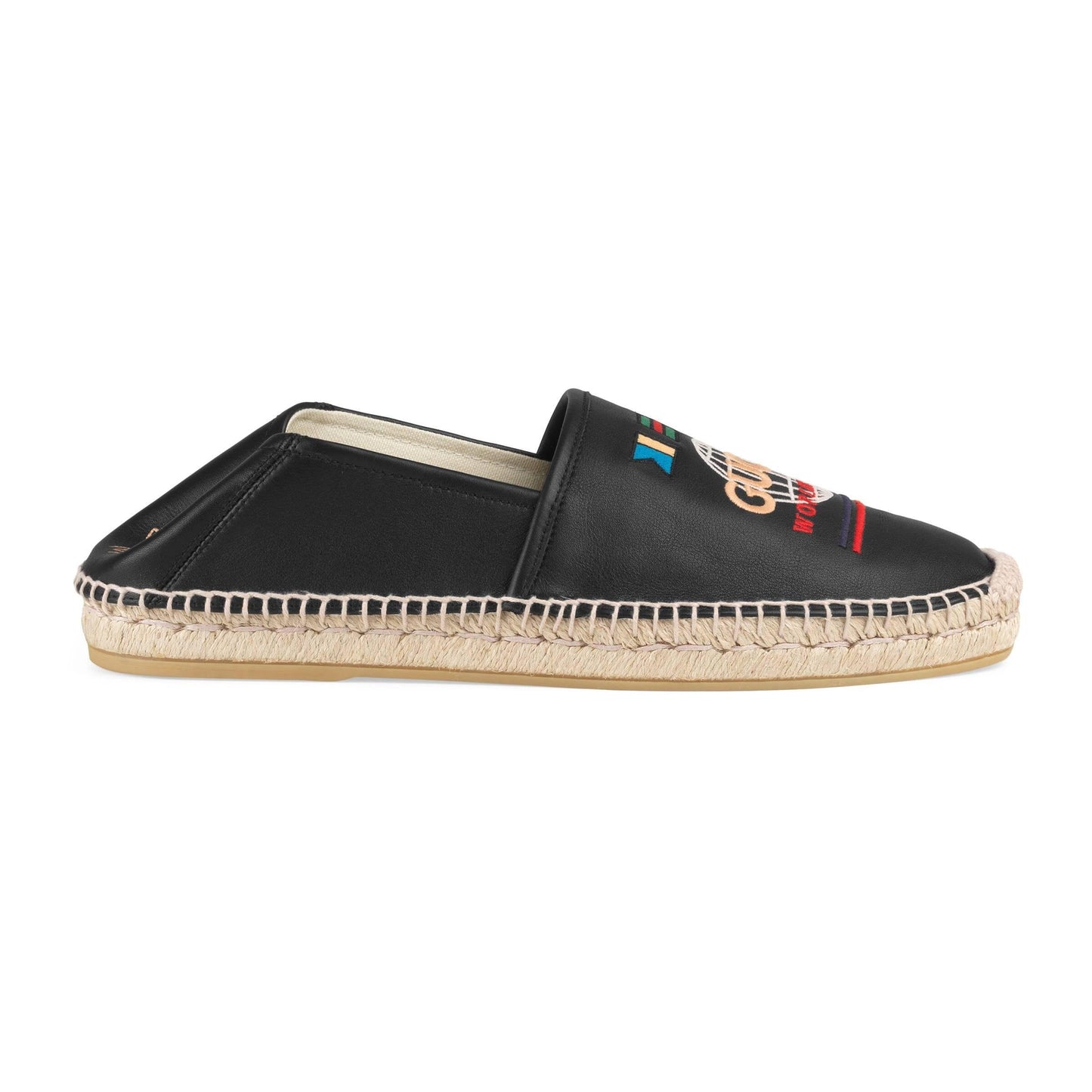 Gucci Worldwide Slip on Espadrilles in Black