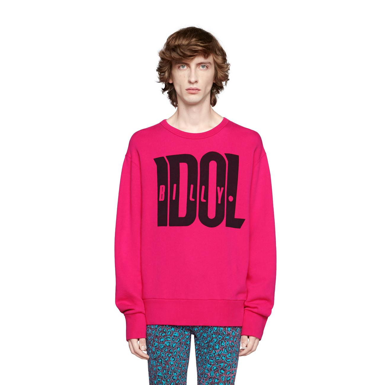 Gucci Billy Idol Crewneck Sweatshirt in Pink