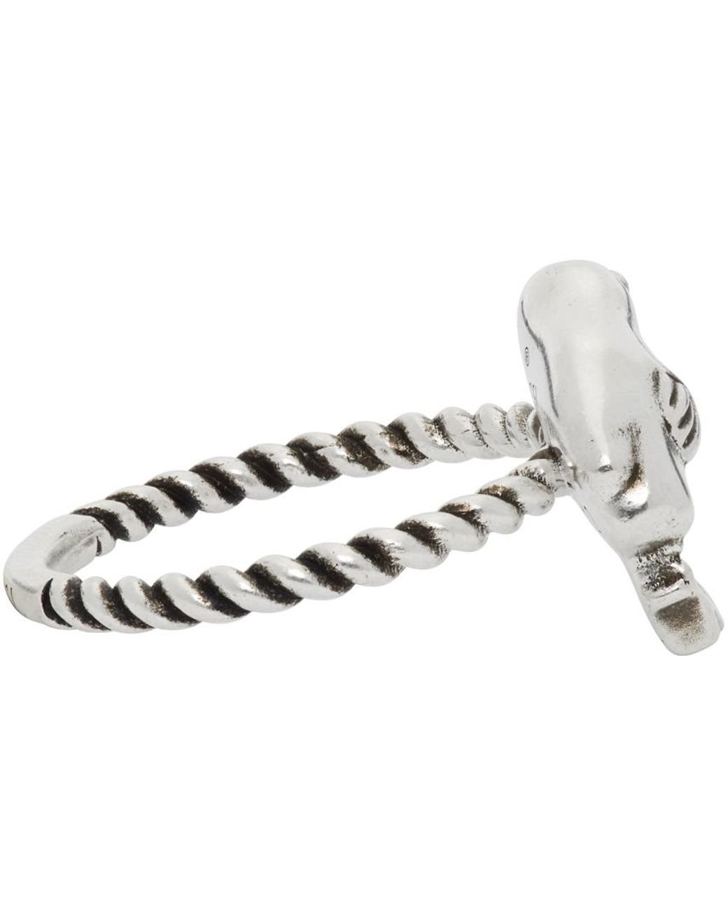Gucci Chick Motif Ring in Silver