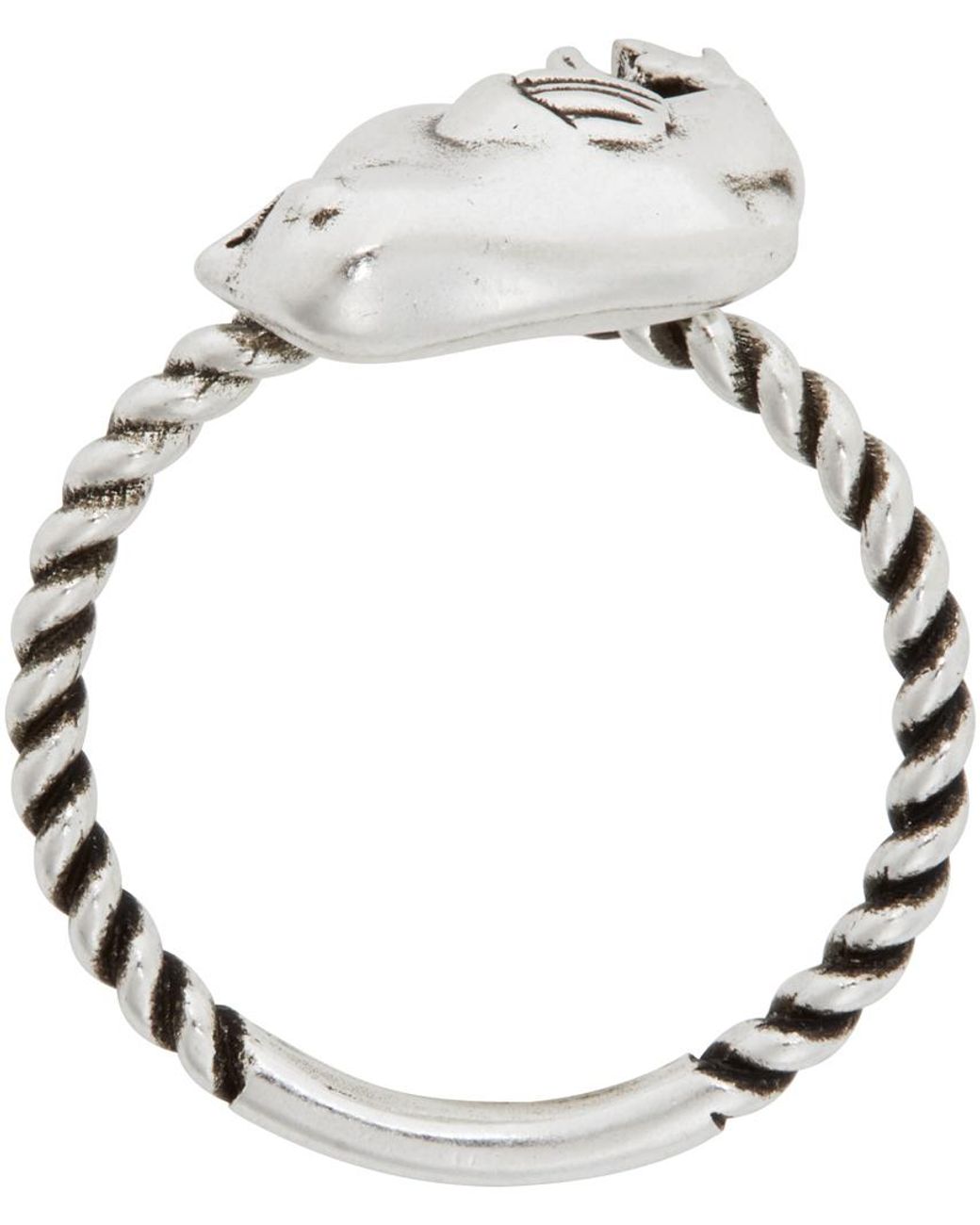 Gucci Chick Motif Ring in Silver