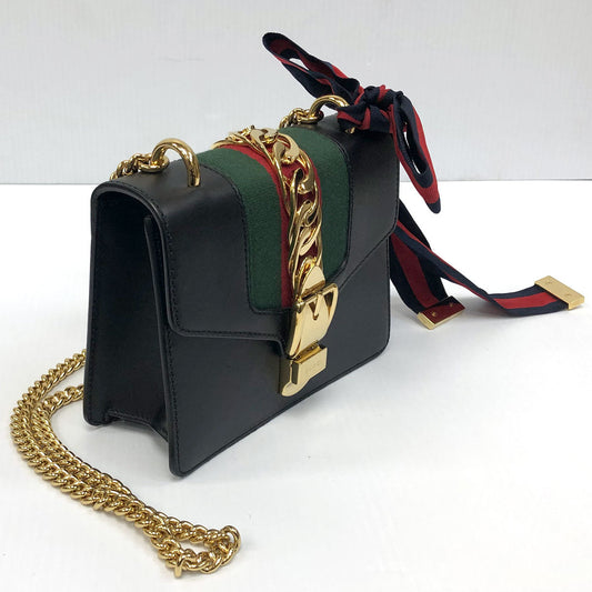 Gucci Sylvie Mini Leather Shoulder Bag