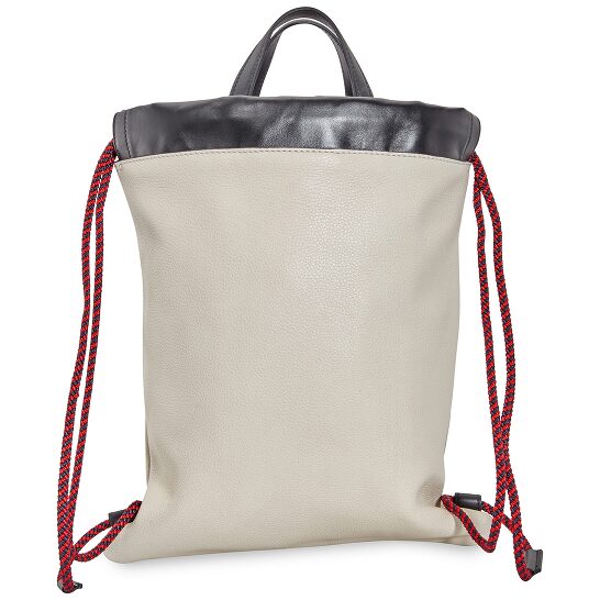 Gucci Logo-Print Drawstring Backpack in White