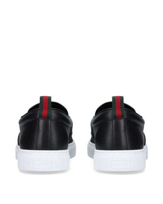 Gucci Dublin Worldwide Slip on Sneakers in Black