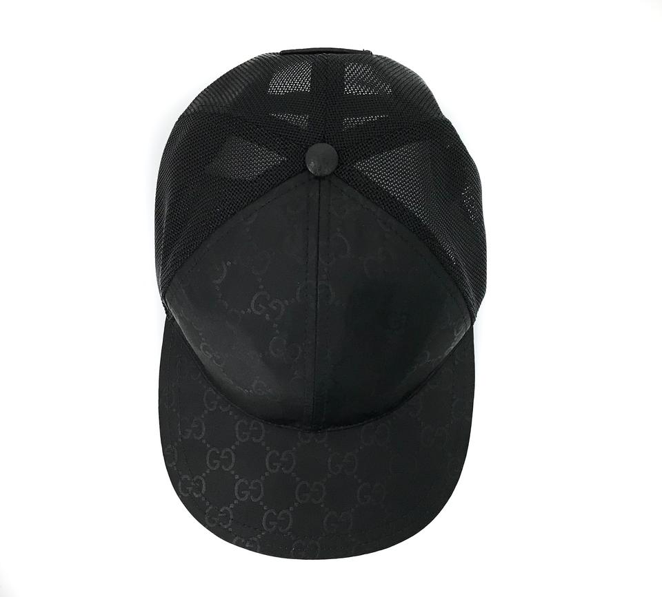 Gucci GG Guccissima Nylon Baseball Cap in Black