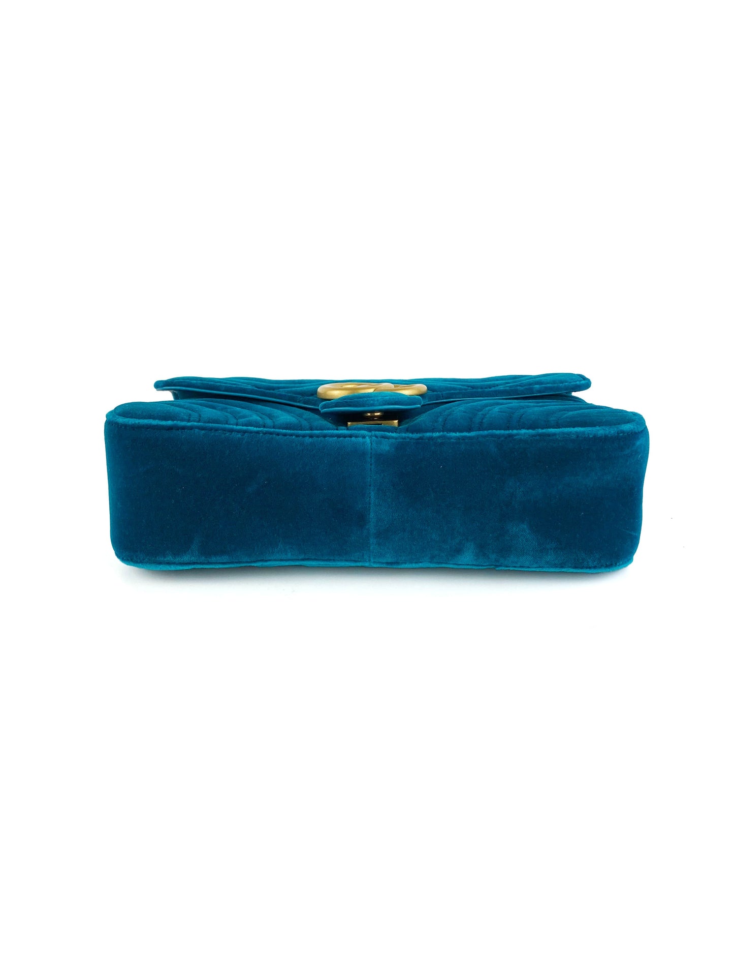 Gucci Teal Velvet Marmont Bag