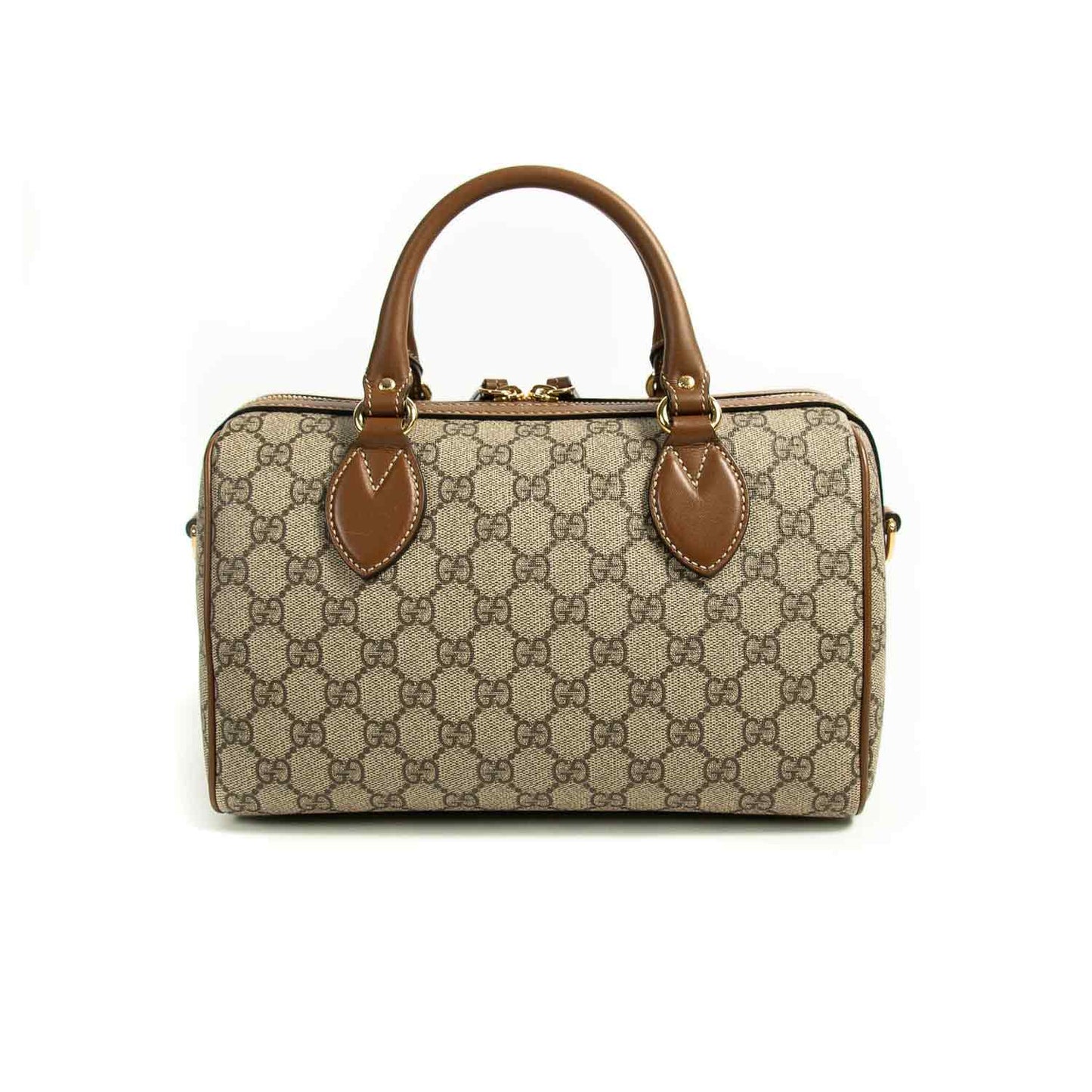 Gucci GG Supreme Embroidered Small Boston Bag