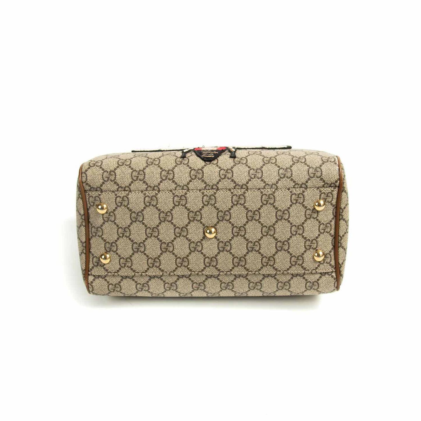Gucci GG Supreme Embroidered Small Boston Bag