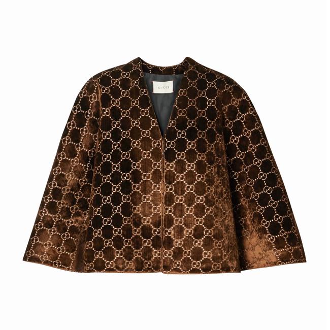 Gucci Interlocking GG Velvet Cape
