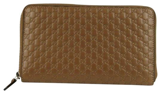 Gucci Microguccissima Zip Long Wallet in Acero