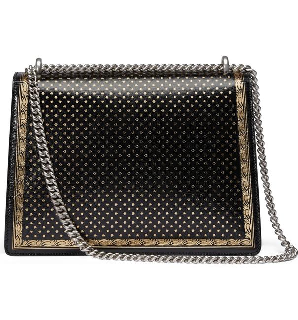 Gucci Dionysus Sega Moon Stars Shoulder Bag in Black