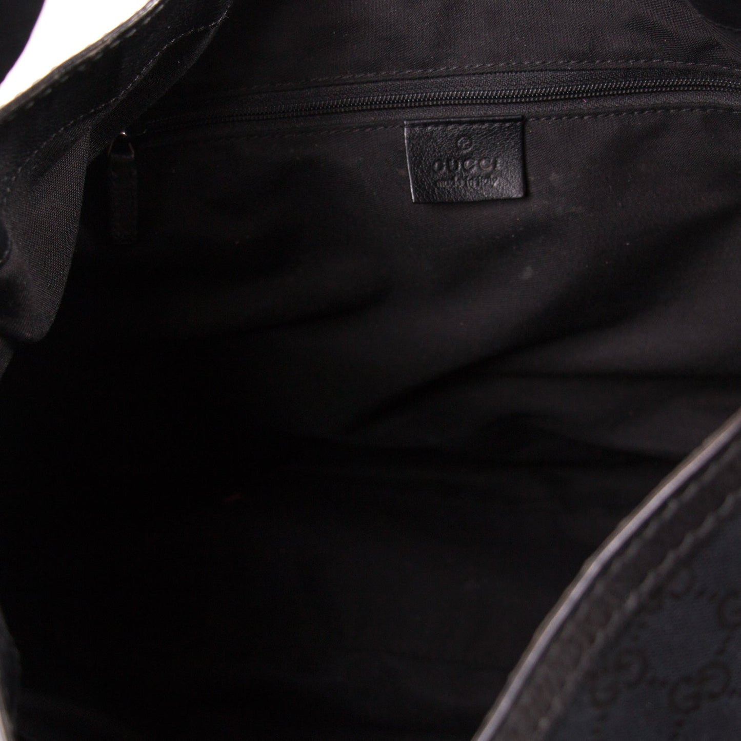 Gucci GG Black Canvas Hobo Bag