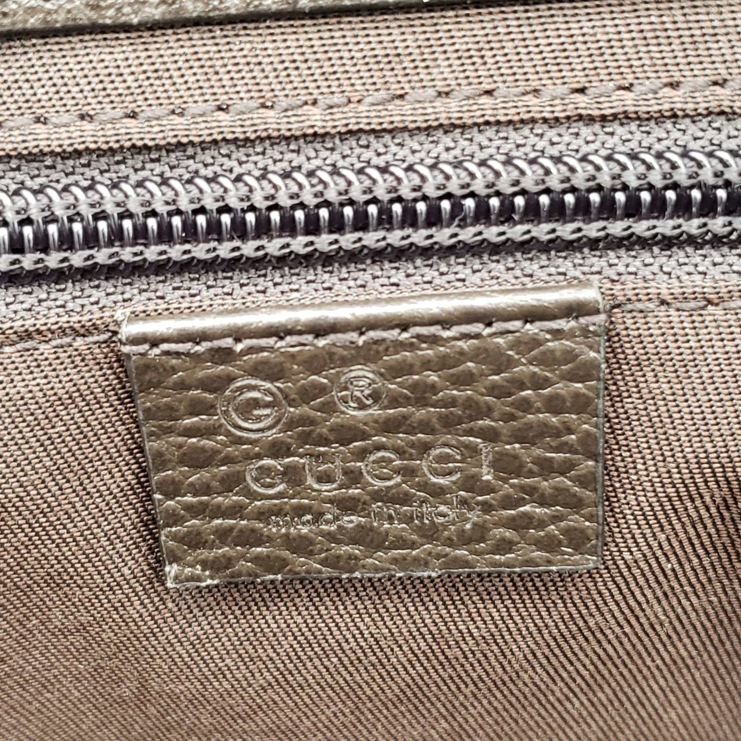 Gucci GG Canvas Leather Brown Messenger Shoulder Bag