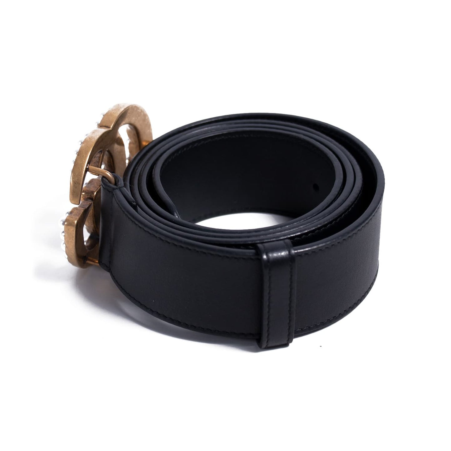 Gucci GG Marmont Pearl Leather Belt