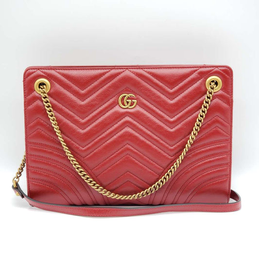 Gucci GG Marmont Quilted Clutch Shoulder Bag