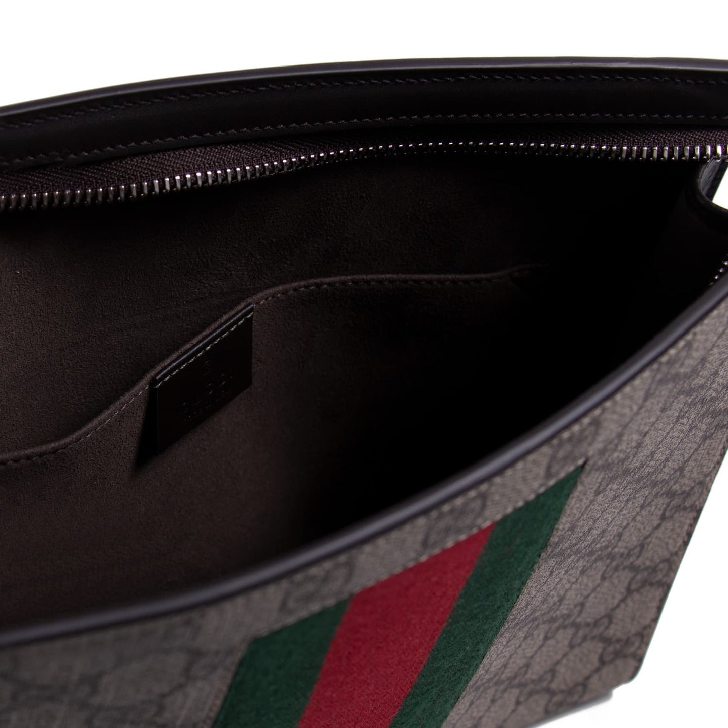 Gucci GG Supreme Web pouch