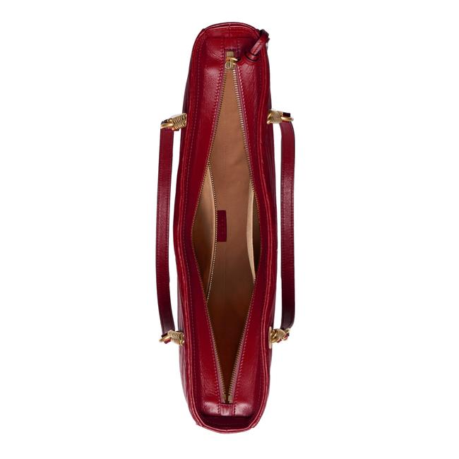 Gucci GG Marmont Matelassé Leather Shoulder Bag in Red