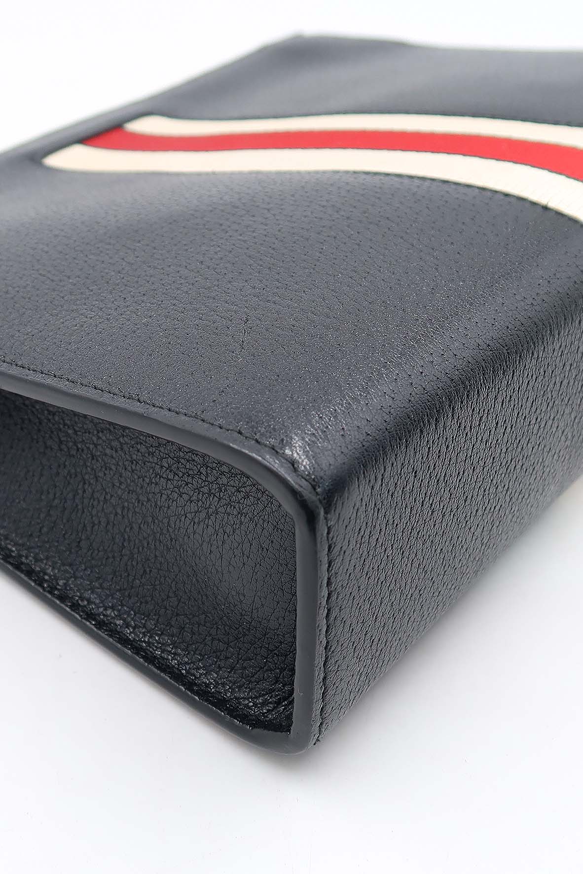 Gucci Jacquard Ribbon Clutch Black
