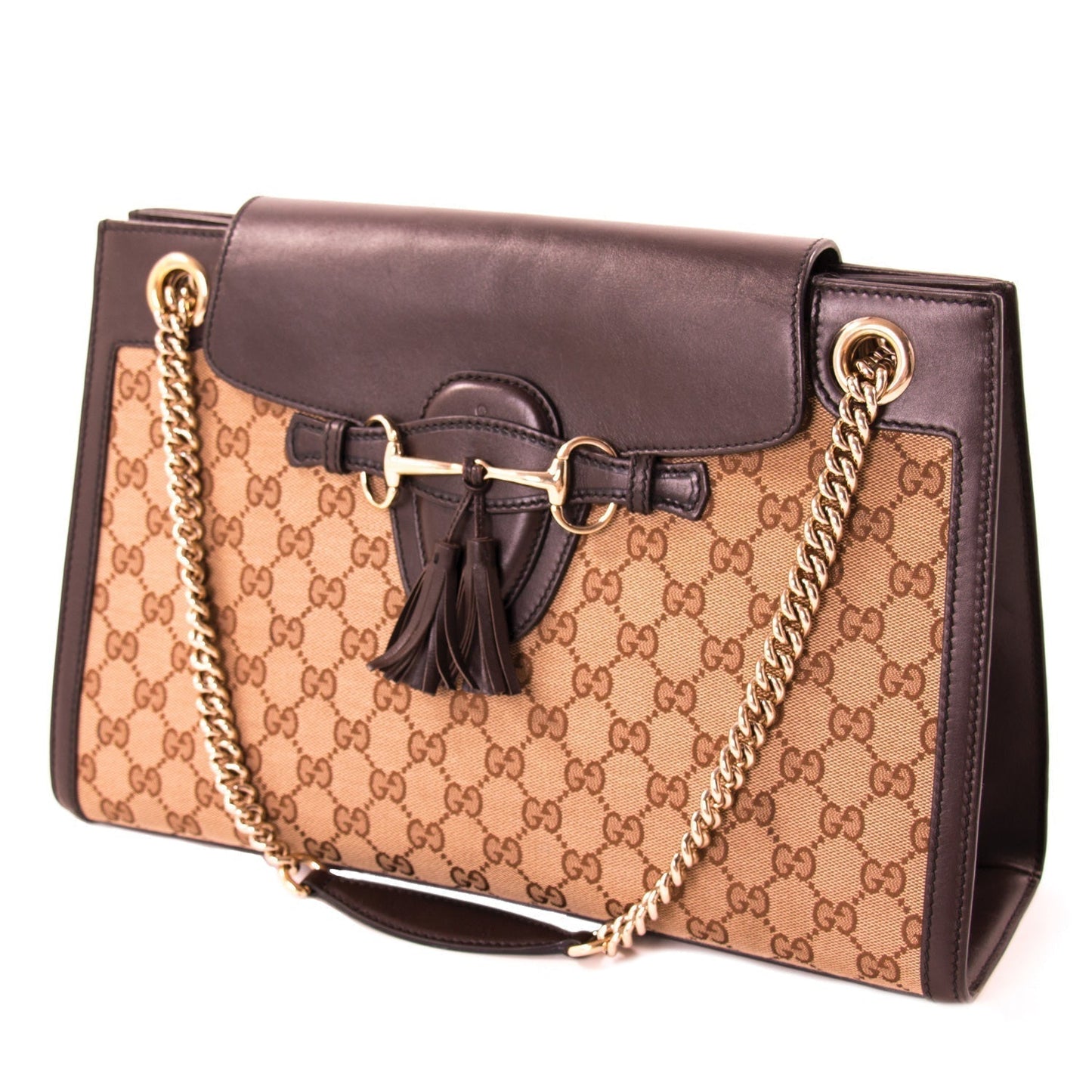 Gucci GG Canvas Emily Large Shoulder Bag