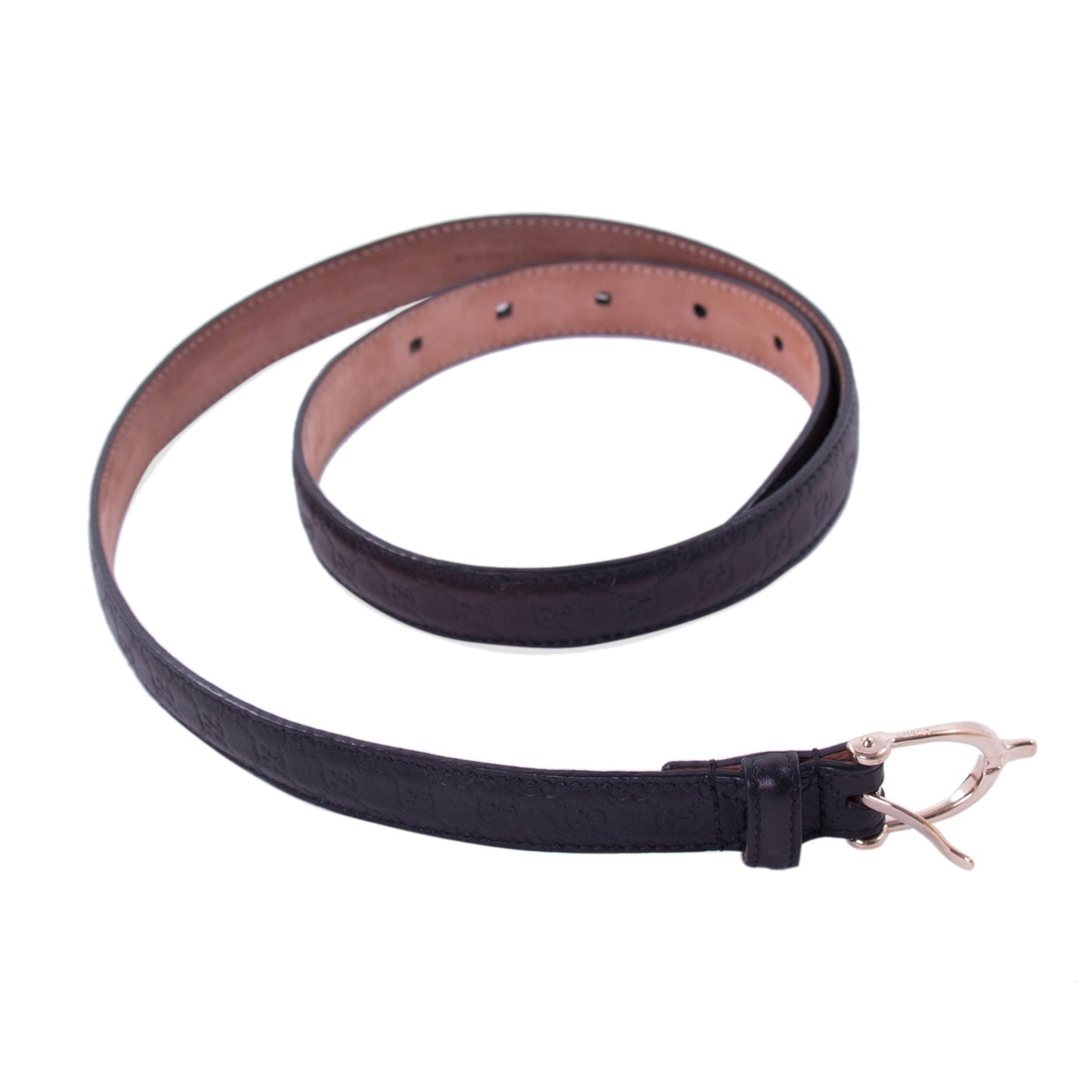 Gucci Guccissima Leather Waist Belt