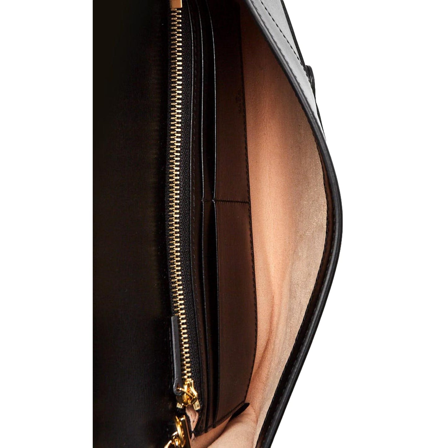 Gucci Horsebit 1955 Black Leather Chain Wristlet 614381