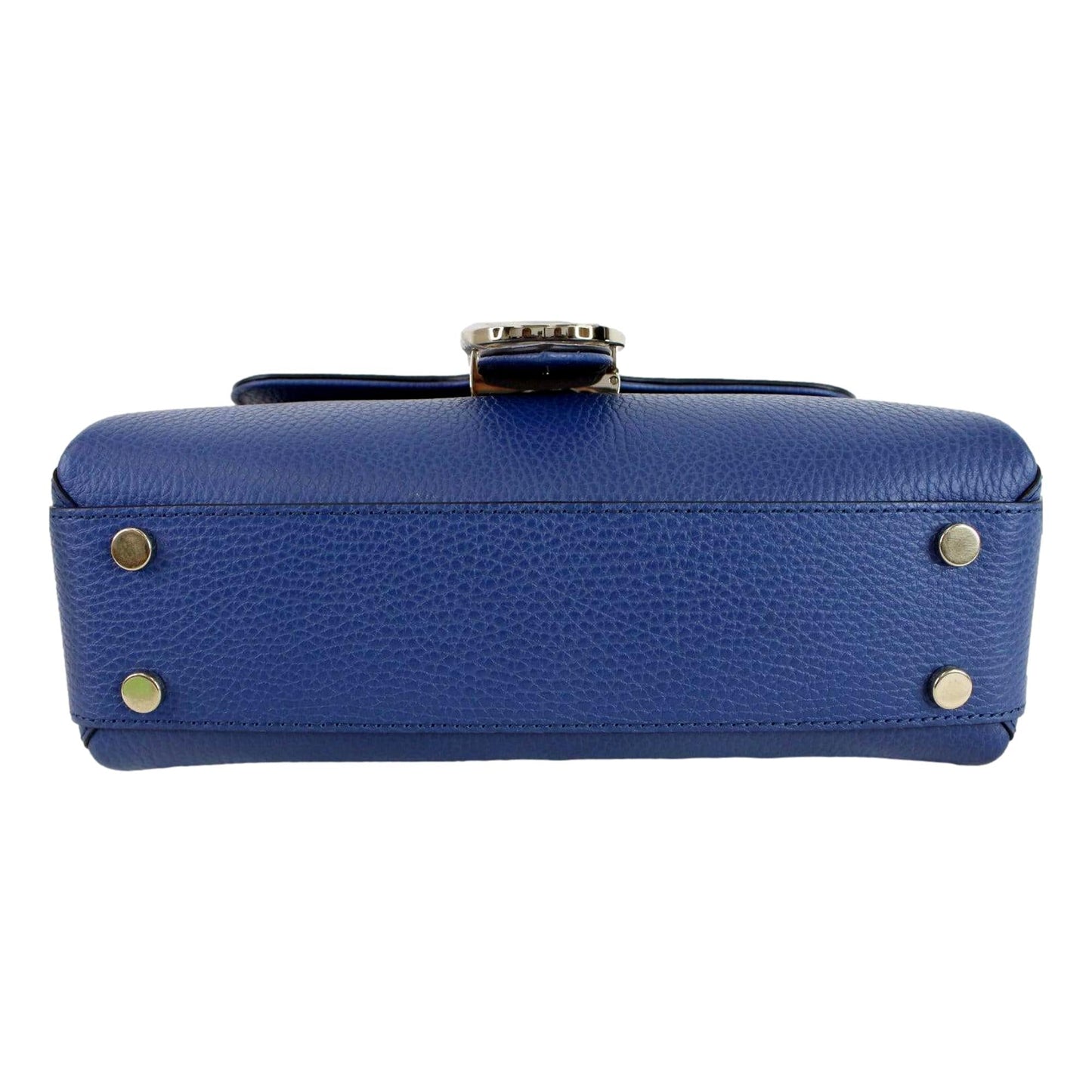 Gucci Interlocking G Caspian Blue Leather Chain Shoulder Bag 510302