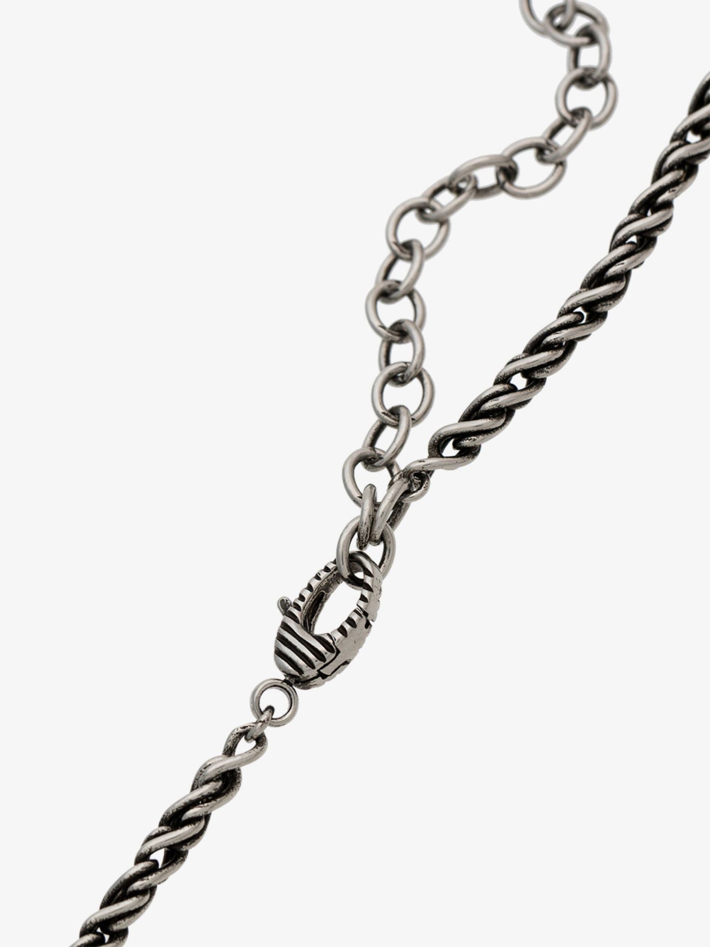 Gucci GUCCY Crystal Necklace in Silver