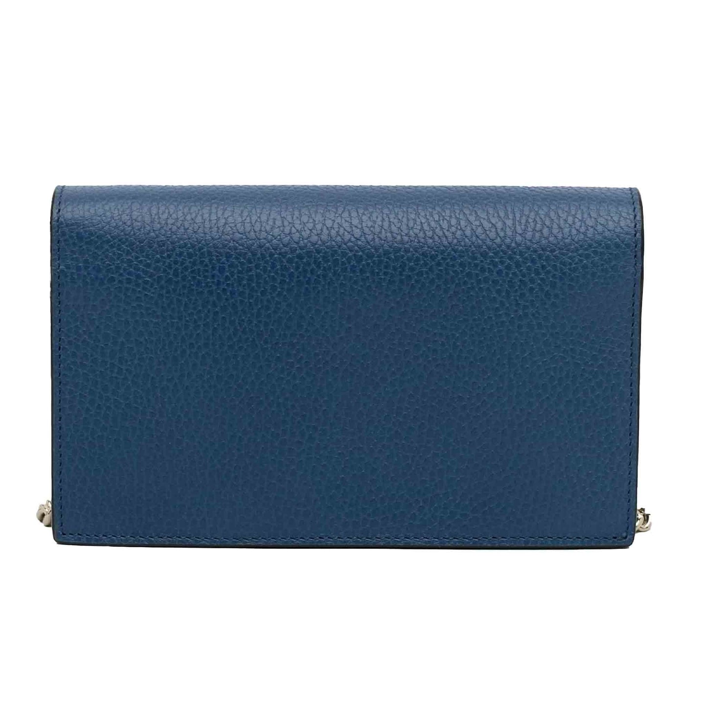 Gucci Logo Interlocking Calf Leather Small Bag in Blue