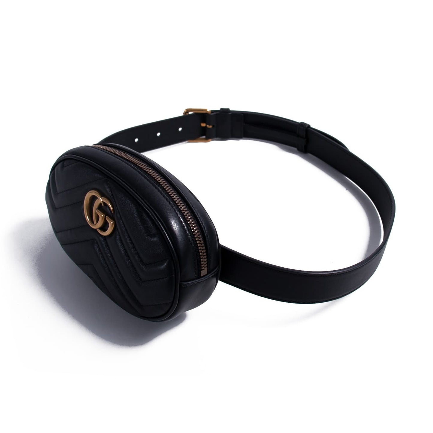 Gucci Marmont Matelassé Leather Belt Bag