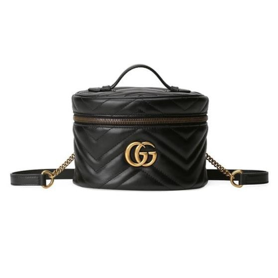 Gucci GG Marmont Matelasse Mini Backpack in Black