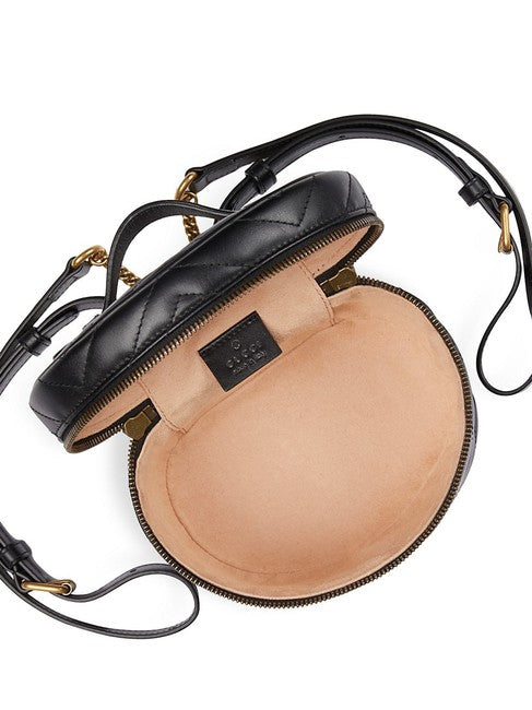 Gucci GG Marmont Matelasse Mini Backpack in Black