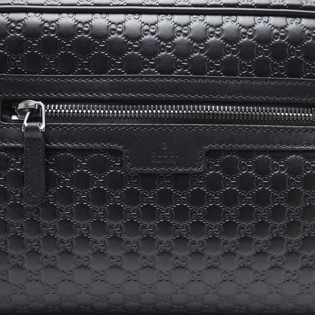 Gucci Mens Microguccissima Black Toiletry Bag 419775