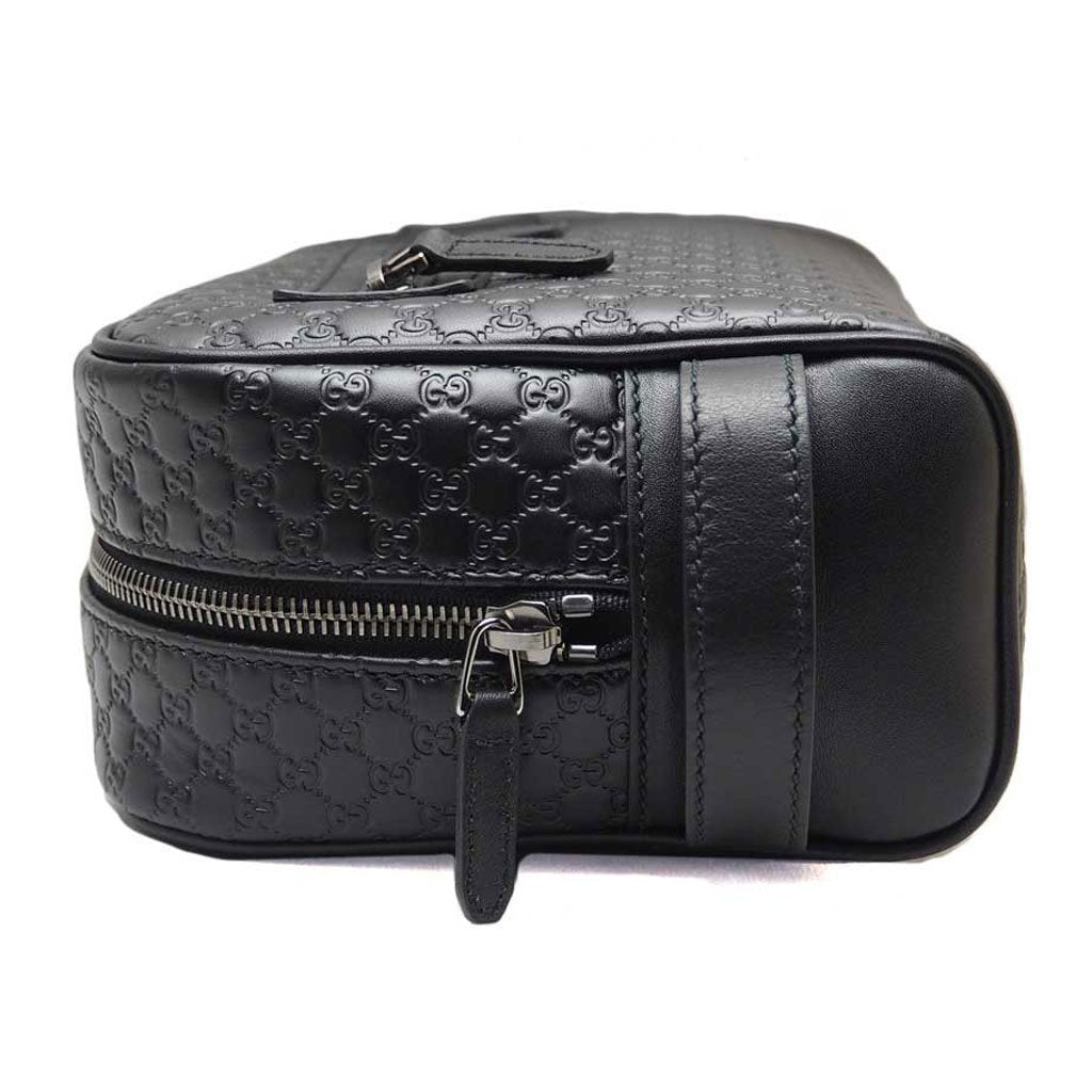 Gucci Mens Microguccissima Black Toiletry Bag 419775