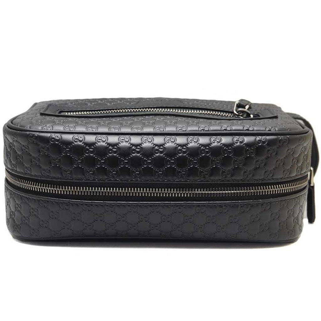Gucci Mens Microguccissima Black Toiletry Bag 419775
