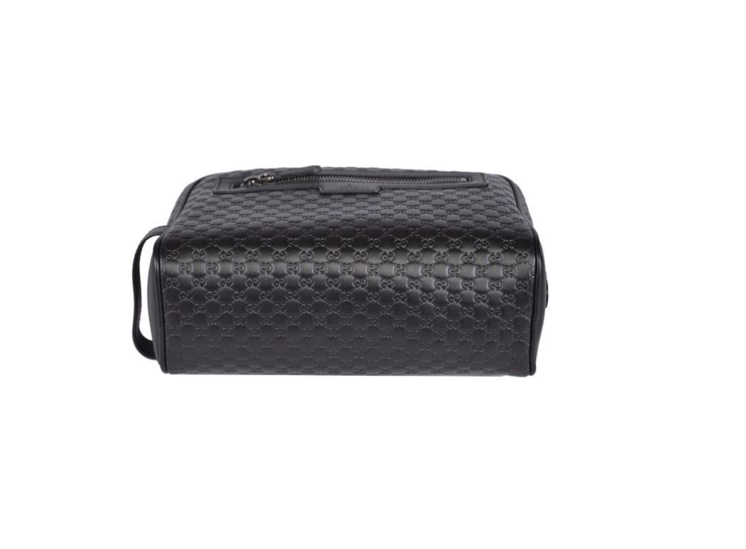 Gucci Mens Microguccissima Black Toiletry Bag 419775