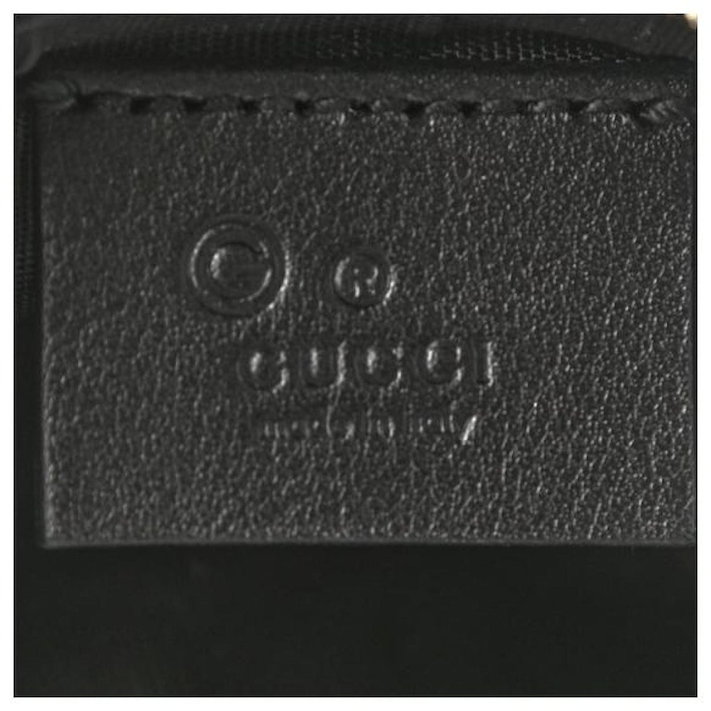 Gucci Micro GG Black Leather Key Case