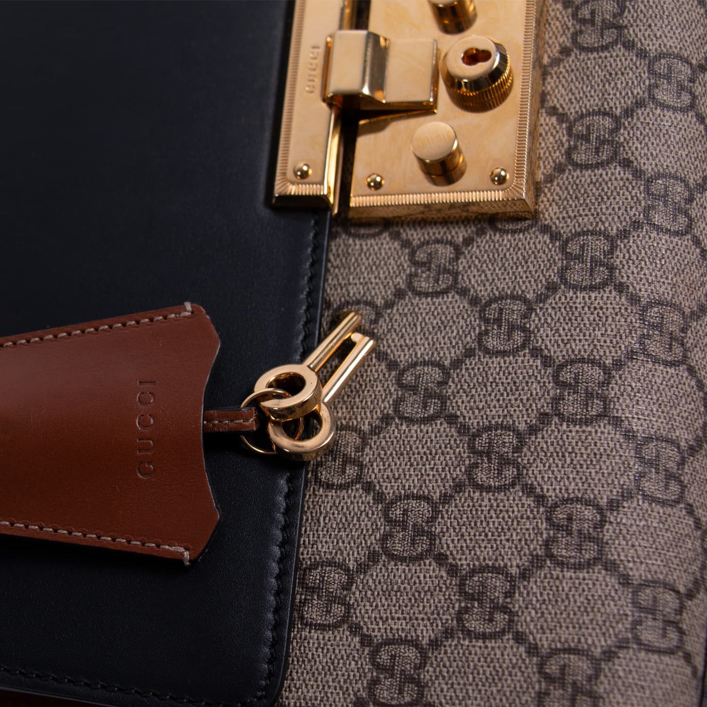 Gucci Supreme Medium Padlock Shoulder Bag