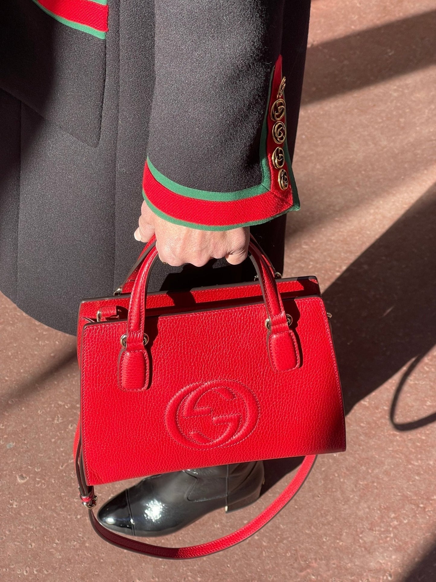 Gucci - Sac Soho GG rouge