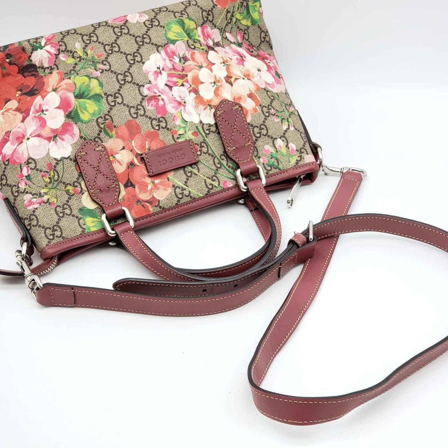 Gucci Supreme Bloom Pink Rose Shoulder Bag