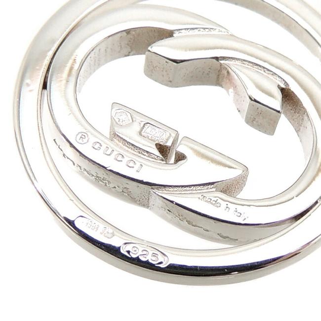 Gucci Framed Interlocking G Logo Necklace in Sterling Silver