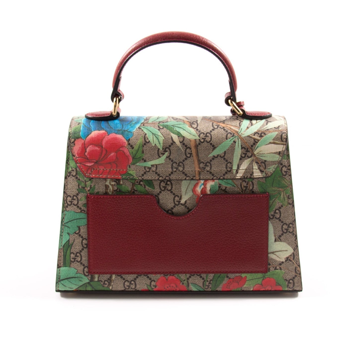 Gucci GG Supreme Tian Padlock Top Handle Bag