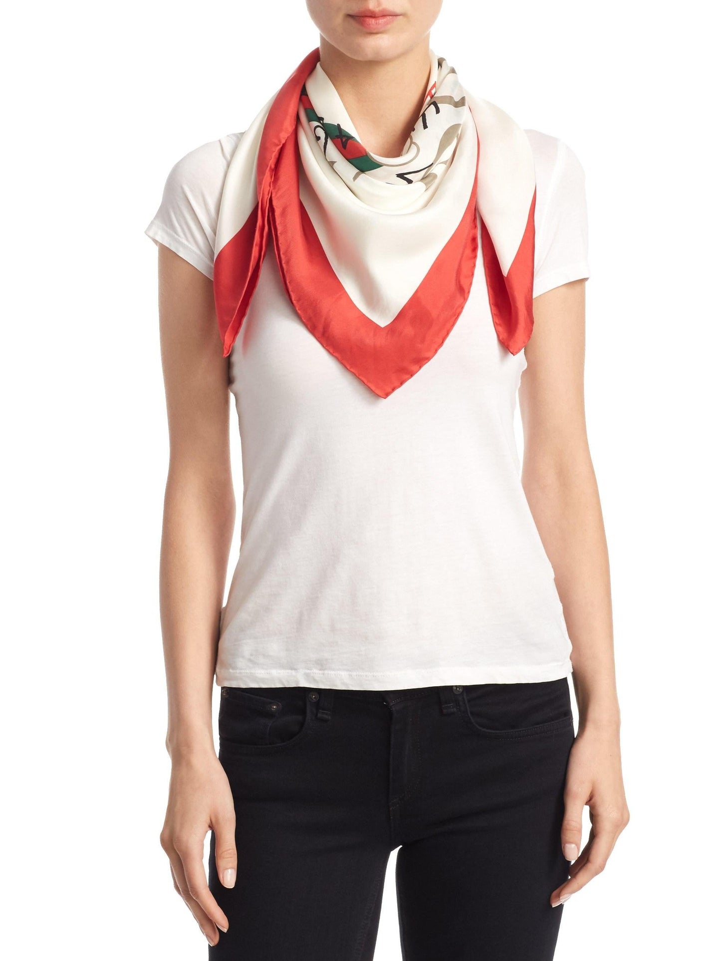 Gucci Future Foulard Scarf in White