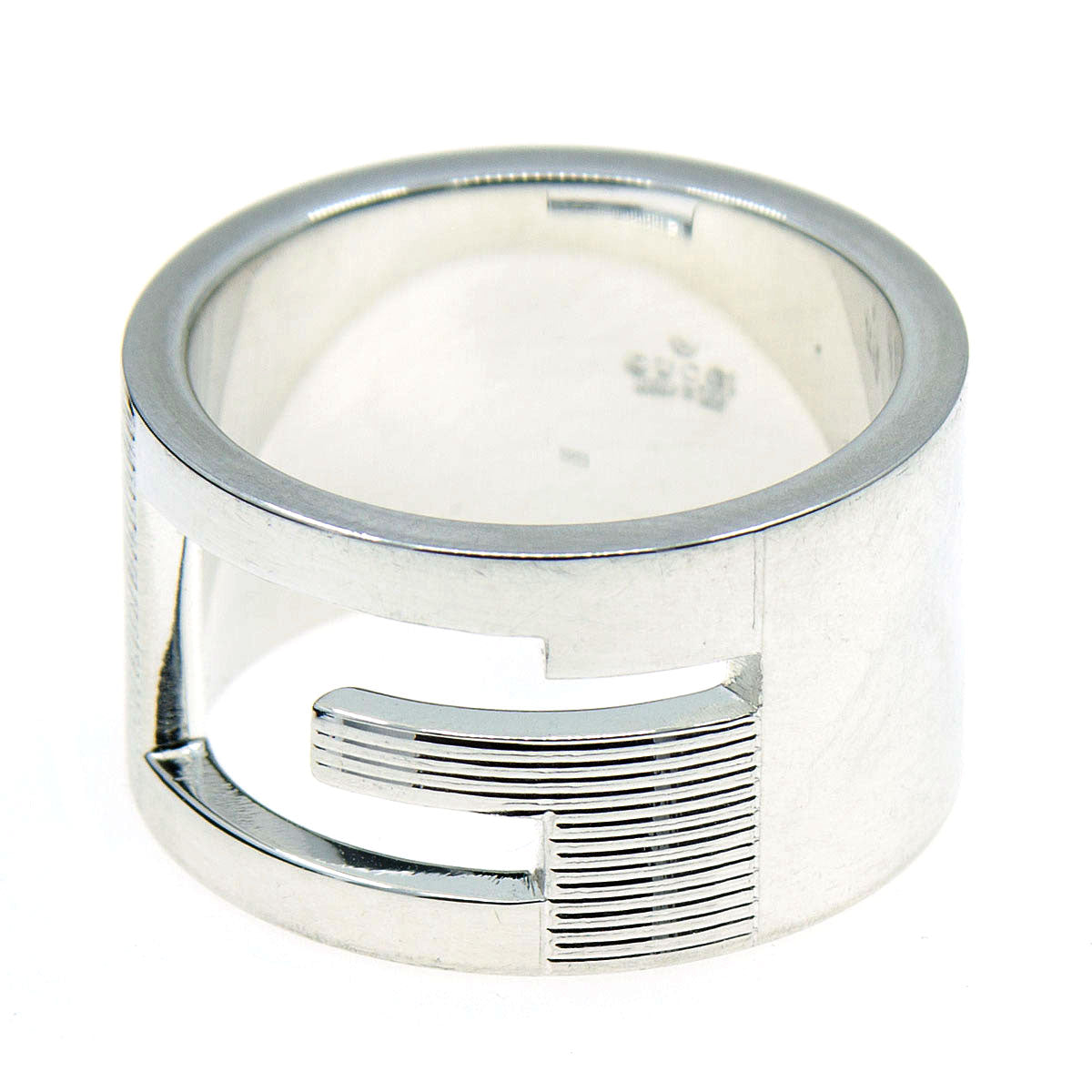 Gucci Wide Cutout G Band Ring