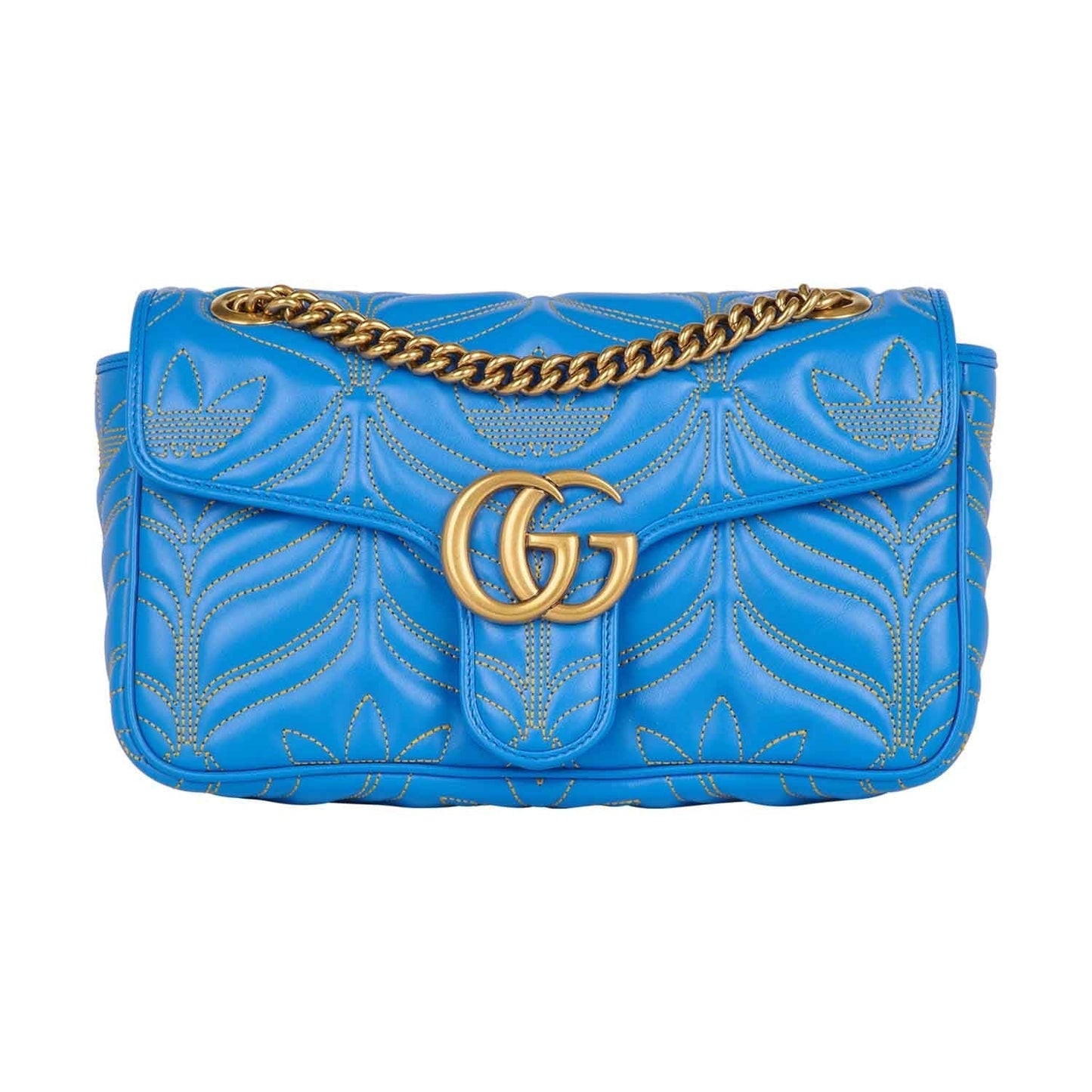 Gucci X Adidas GG Marmont Small Bag in Blue
