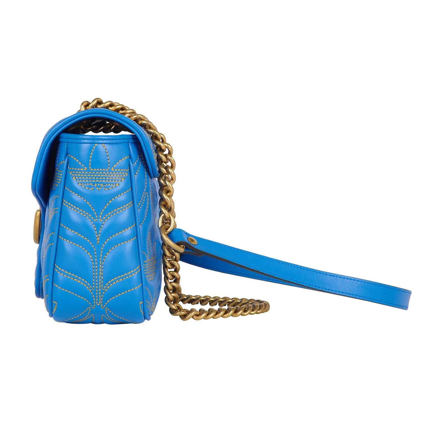 Gucci X Adidas GG Marmont Small Bag in Blue